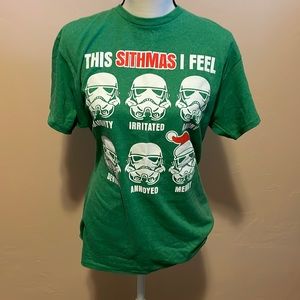 Star Wars Disney size M stormtrooper Christmas shirt